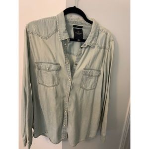 American Eagle Denim button up